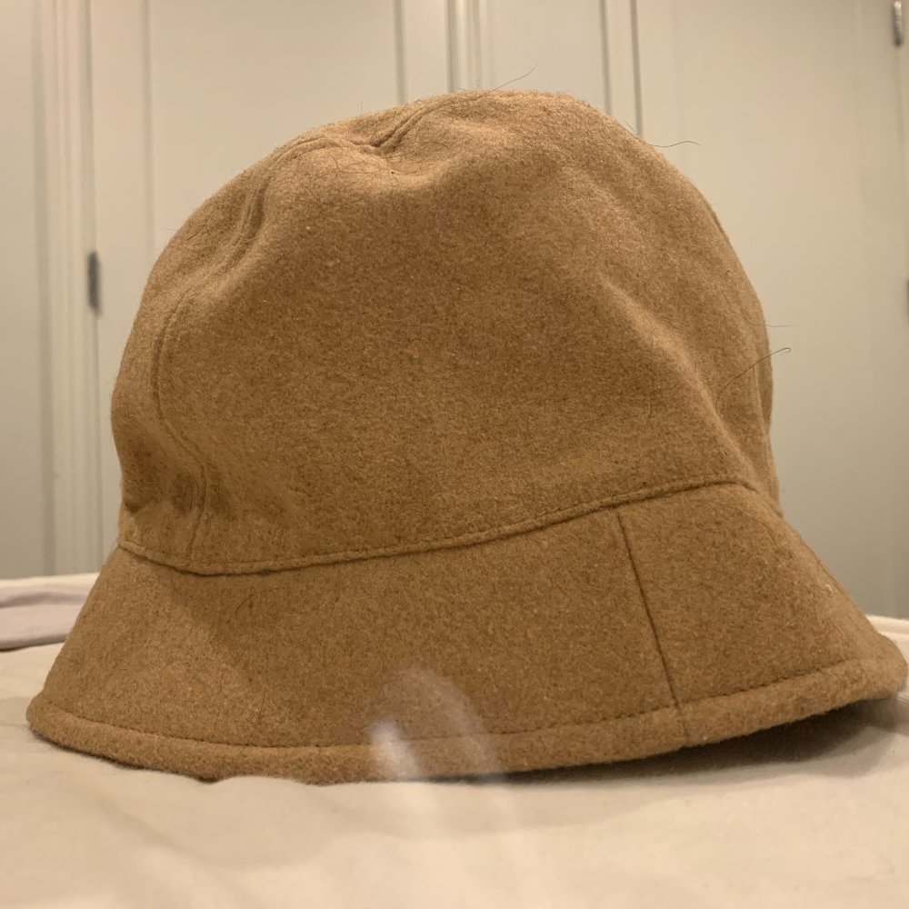 Lands' End Light Brown Wool Bucket Hat - Size L / XL